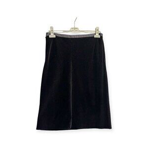 Philosophy di Alberta Ferretti Black Velvet‎ Skirt, Size 44 Italy/US8